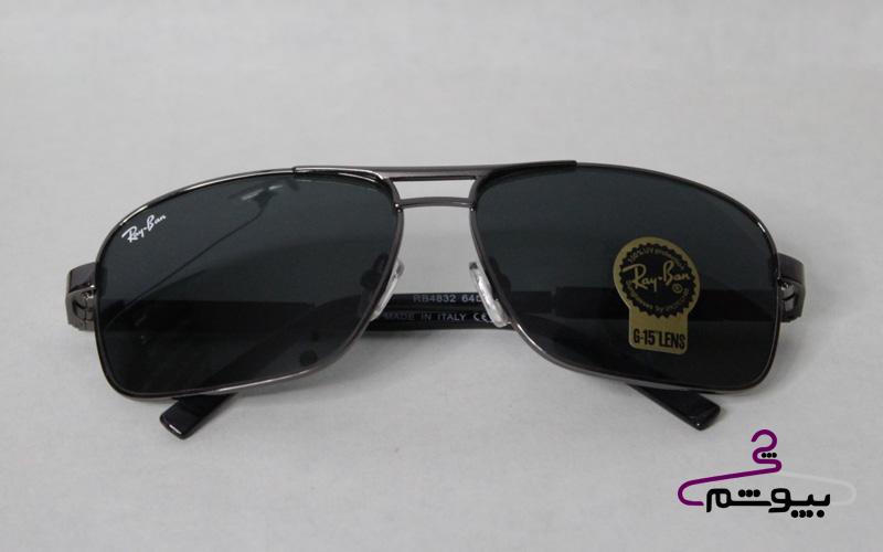 عینک آفتابی مشکی برند Rayban کد 491